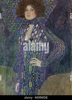 Gustav Klimt Portrait d'Emilie Floge Banque D'Images