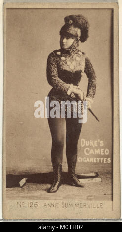 Numéro de carte 126, Annie Summerville, acteurs et actrices de la série (N145-4) émis par le duc Sons & Co. pour promouvoir les cigarettes Cameo RENCONTRÉ DP840007 Banque D'Images