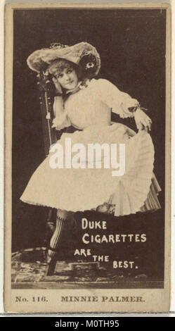 Numéro de carte 116, Minnie Palmer, acteurs et actrices de la série (N145-6) émis par le duc Sons & Co. pour promouvoir Duc Cigarettes RENCONTRÉ DP840296 Banque D'Images