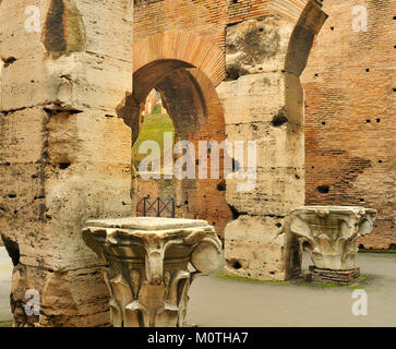 Détail d'une galerie dans le Colisée, Rome Banque D'Images