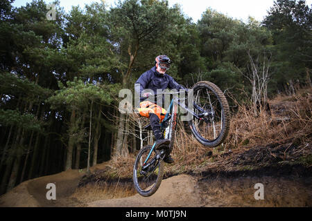 Vtt à Pontypridd, Pays de Galles Banque D'Images