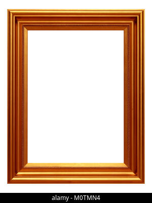 Orange Antique gold frame isolé sur fond blanc Banque D'Images