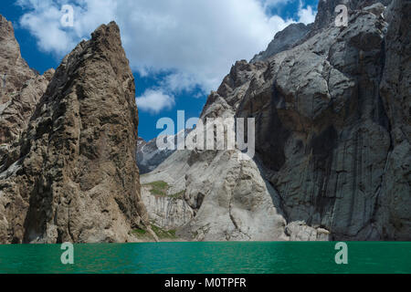 Köl-Suu lake, lac de haute altitude, Kurumduk, vallée de la province de Naryn, du Kirghizistan, de l'Asie centrale Banque D'Images