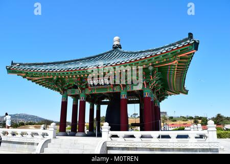 La Korean Friendship bell situé à san pedro en Californie Banque D'Images