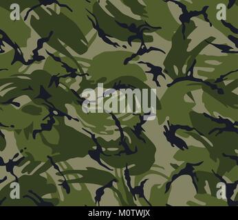 Motif Camouflage. transparente Imprimer en couleur vert militaire. Arrière-plan de l'armée. Illustration de Vecteur