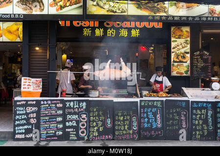 Asie,Thaïlande,l'île de Koh Samui Chaweng,restaurant,ville Banque D'Images