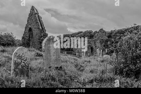 Ruines d'un couvent Fransiscan de Donegal, Irlande 1474. Banque D'Images