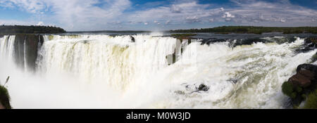 Vue de la Gorge du Diable, l'Iguazu, Argentine Banque D'Images