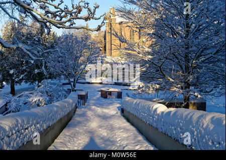 Perth, Ecosse, Royaume-Uni. Un jour d'hiver en novembre 2010 suite à une température basse record la nuit avant de -17 °C. Banque D'Images