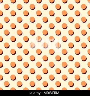Pois Orange - fond vectoriel continu moderne design ornement. Illustration de Vecteur