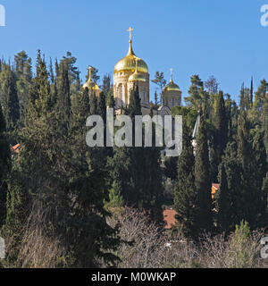 Monastère russe dans Ein Kerem près de Jérusalem Banque D'Images