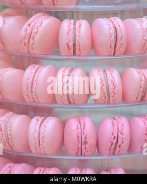 Macarons français.candy bar.fête de mariage. Bonbons de mariage Banque D'Images