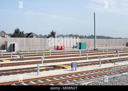 Gare ferroviaire nouvellement construit à la lecture, en Angleterre Banque D'Images