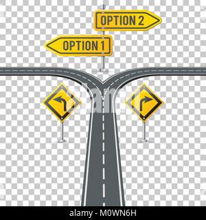 Route des infographies avec indications de montage Illustration de Vecteur