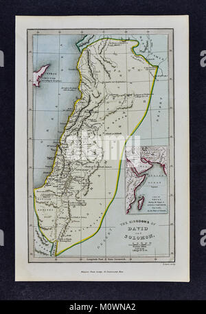 1799 Bible Tract Society Site - Les Royaumes de David et Salomon ou l'Ancien Testament Banque D'Images