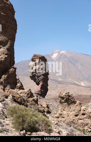 Le Mont Teide, Pico del Teide, le Parc National du Teide, Tenerife, Canaries, Espagne, Banque D'Images