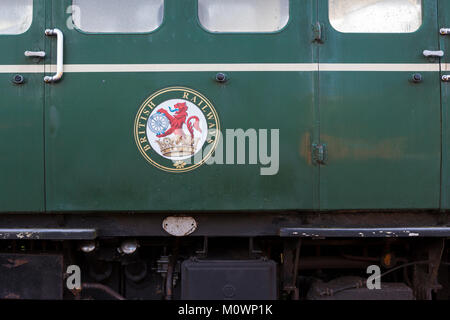 British Railways logo sur train Banque D'Images