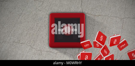 Image composite du double logo lettre s élément icône de signe Banque D'Images