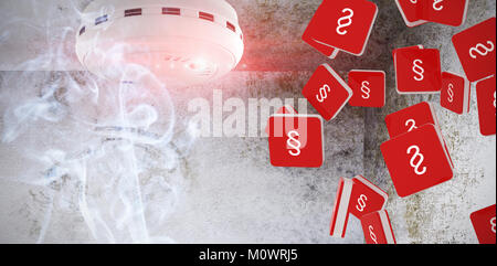 Image composite du double logo lettre s élément icône de signe Banque D'Images