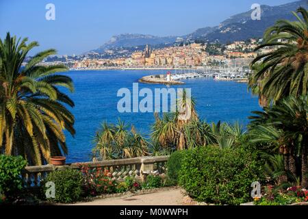 France,Alpes Maritimes,Menton,jardin Maria Serena Banque D'Images