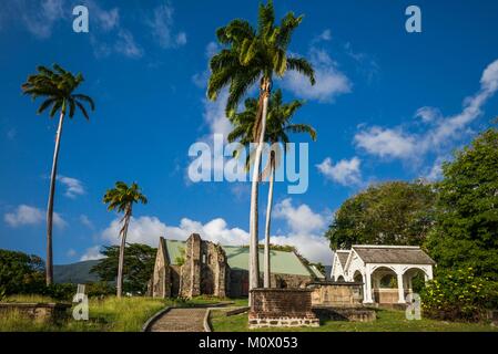 Saint Kitts et Nevis, St. Kitts,Middle Island, St. Thomas Church Banque D'Images