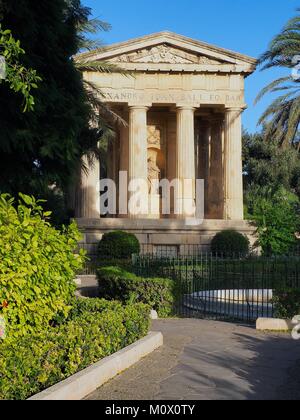 Malte La Valette, classée au Patrimoine Mondial de l'UNESCO,inférieure Barrakka garden Banque D'Images