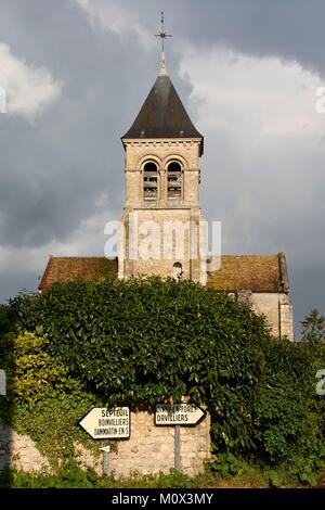 France,Yvelines,Montchauvet,Sainte Marie Madeleine (St. Marie de Magdala) Église Banque D'Images