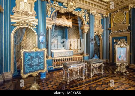 Suède, Stockholm County,Lovon Island,le Lac Malaren, domaine royal de Drottningholm, inscrite au Patrimoine Mondial de l'UNESCO, résidence de la famille royale Suédoise, Eleonora Germany's Royal Chambre d'Honneur Banque D'Images