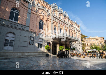 Teatro romea,Théâtre,bâtiment,extérieur façade principale Murcie, Espagne. Banque D'Images