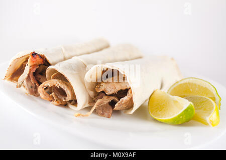 Les tacos arabes en la ciudad de mexico comida mexicana spicy mexican food Banque D'Images