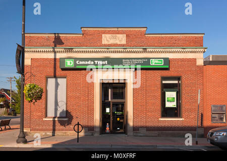 Banque Toronto-Dominion à Gravenhurst, en Ontario, Canada. Banque D'Images