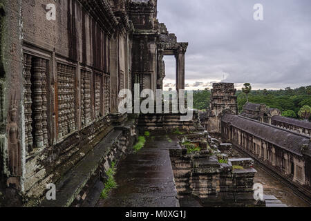 Temple d'Angkor Wat à Siem Reap, Cambodge Banque D'Images