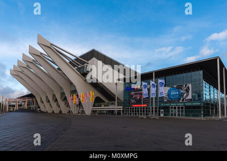 Les salles d'exposition près de la gare principale, Brême, Allemagne, Europe Banque D'Images