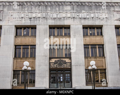 Palais de justice du comté de Hinds Jackson dans le Mississippi Banque D'Images