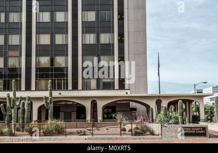 La Cour supérieure du comté de Pima à Tucson en Arizona Banque D'Images