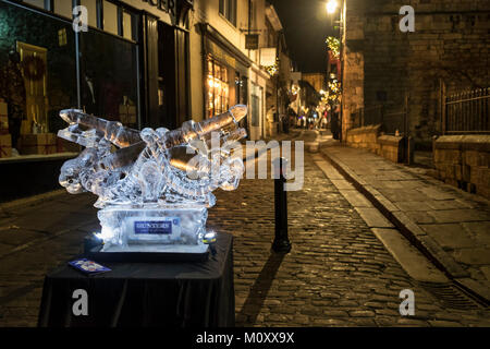 Le sentier de glace 2017 à York, dans le Yorkshire. Un sentier autour de York, y compris plus de 40 sculptures de glace parrainé par les commerces locaux et les entreprises. Banque D'Images