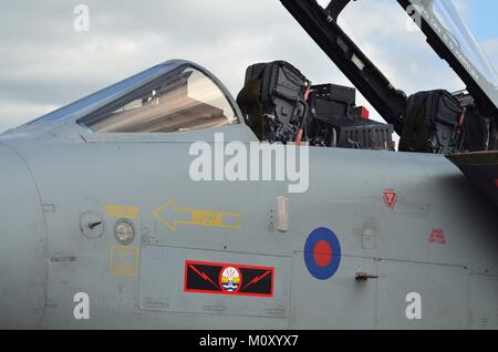 RAF Tornado Gr4 fuselage et cockpit Banque D'Images