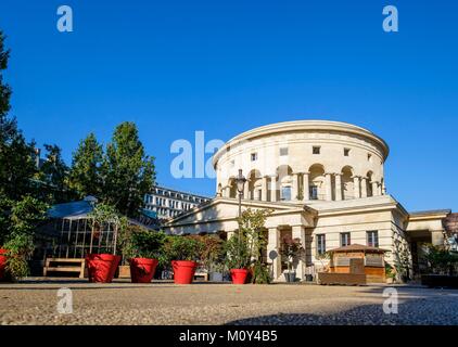 France,Paris,Bataille de Stalingrad square, Rotonde de la Villette ou barrière Saint-Martin construite juste avant la révolution par l'architecte Claude Nicolas Ledoux Banque D'Images