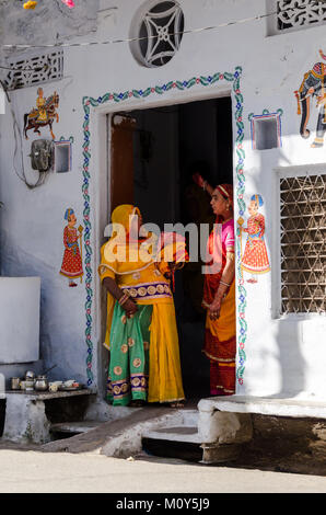 Les femmes à Udaipur, Rajasthan, Inde Banque D'Images