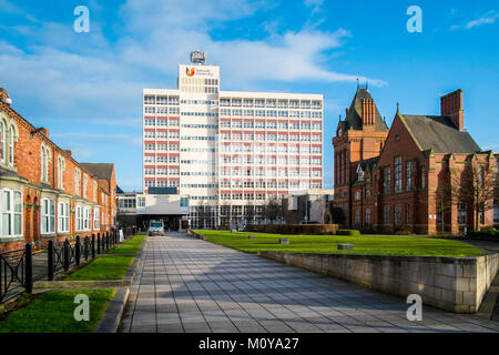 Campus de l'université de Teesside et bâtiments à Middlesbrough England UK Banque D'Images