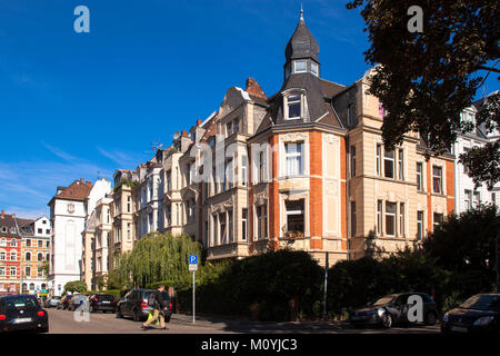 Allemagne, Cologne, maisons à Scharnhorst street dans le quartier de Nippes Deutschland, Koeln, Haeuser im Stadtteil dans der Scharnhorststrasse Nippes. Banque D'Images