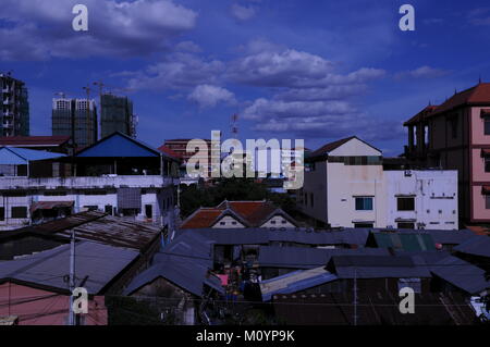 L'urbanisation à Phnom Penh, Cambodge. crédit : Kraig Lieb Banque D'Images