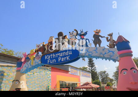 Parc d'amusement de Katmandou à Katmandou au Népal. Banque D'Images