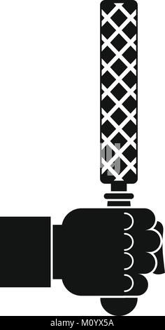 L'outil de fichiers dans l'homme, le style simple icône tête Illustration de Vecteur