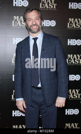 NEW YORK, NY 24 Janvier 2018 : Judd Apatow assister à HBO et St Jude Children's Research Hospital présents : Une projection spéciale de mai dernier il : Un portrait de la 113 à la Florence Gould Hall de New York le 24 janvier 2018.. Credit:RW/MediaPunch MediaPunch Crédit : Inc/Alamy Live News Banque D'Images