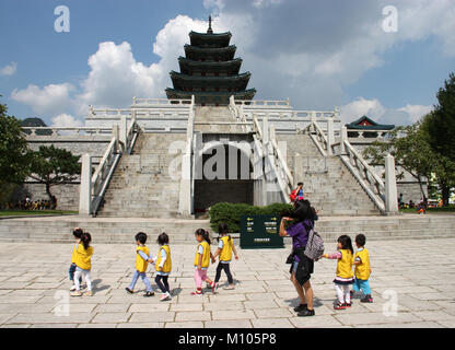 Séoul, République de Corée. Sep 20, 2012. Corée du Sud : Musée Folklorique National de Corée à Séoul | Gyeongbokgung Palace dans le monde d'utilisation : dpa Crédit/Alamy Live News Banque D'Images