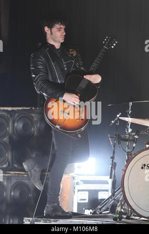 Fort Lauderdale en Floride, USA. 24 Jan, 2018. Black Rebel Motorcycle Club à effectuer sur la révolution, le 24 janvier 2018 à Fort Lauderdale, en Floride. Credit : Mpi04/media/Alamy Punch Live News Banque D'Images