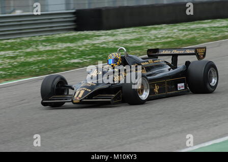 Circuit du Mugello 1 Avril 2007 : pas de fonctionner sur Classic F1 1982 Lotus 91 John Player Team Lotus sur le circuit du Mugello en Italie au cours de Mugello Historic F Banque D'Images