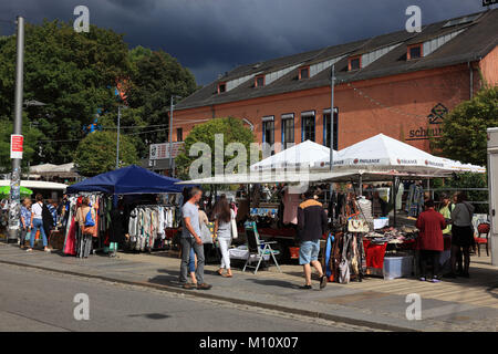 Aux Puces, Aeußere, Neustadt (Nouvelle ville), l'Antonstadt, Dresde, Saxe, Allemagne Banque D'Images