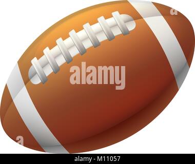 Forme de coeur ballon de football américain Illustration de Vecteur